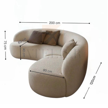 Home Atelier Tayden Performance Boucle Sectional Sofa