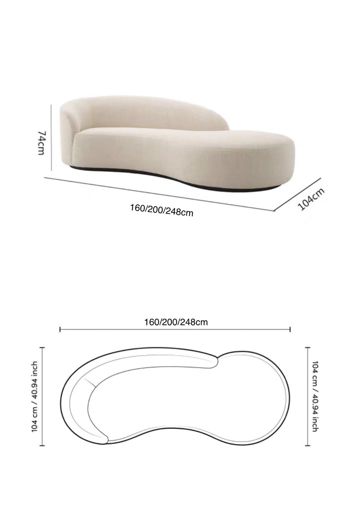 Home Atelier Tayle Curve Sofa
