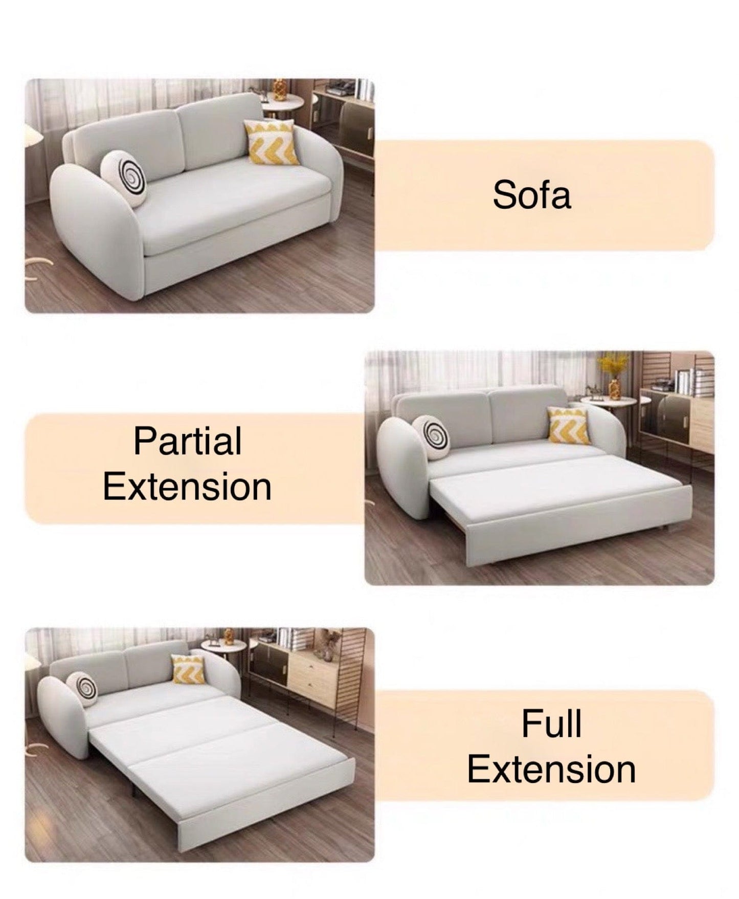 Home Atelier Taylor Scratch Resistant Storage Sofa Bed