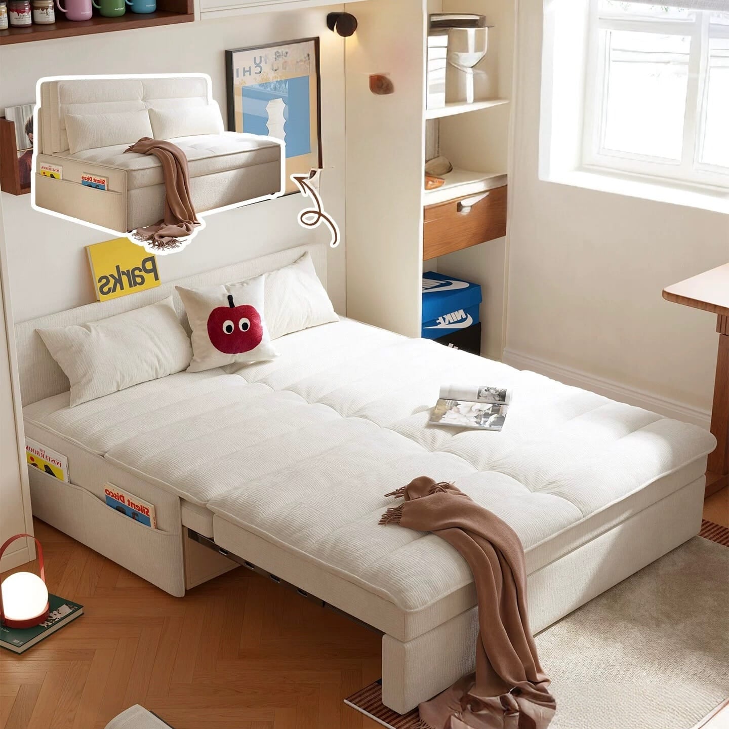 Home Atelier Terraz Scratch Resistant Storage Sofa Bed (Copy)