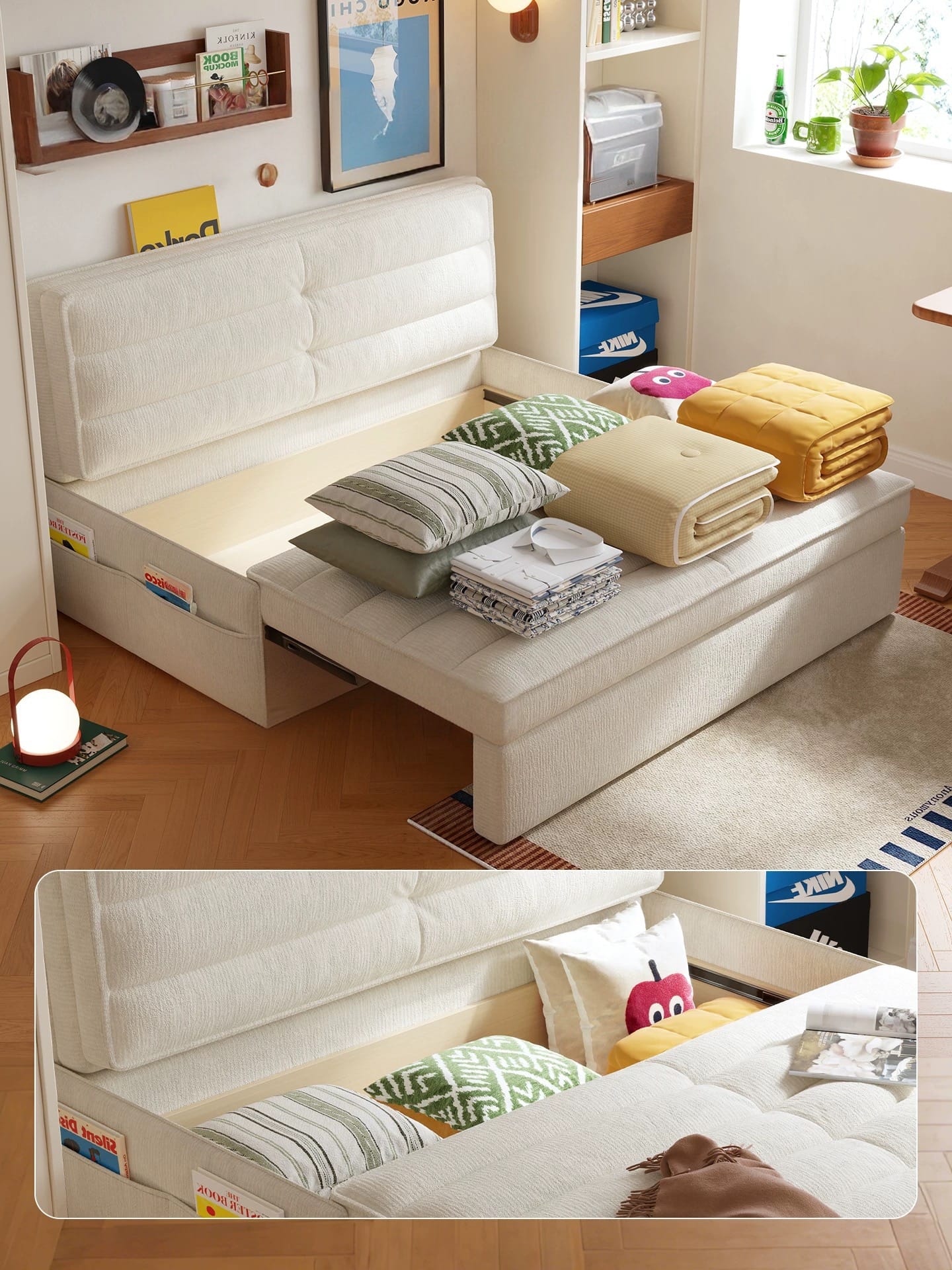 Home Atelier Terraz Scratch Resistant Storage Sofa Bed (Copy)