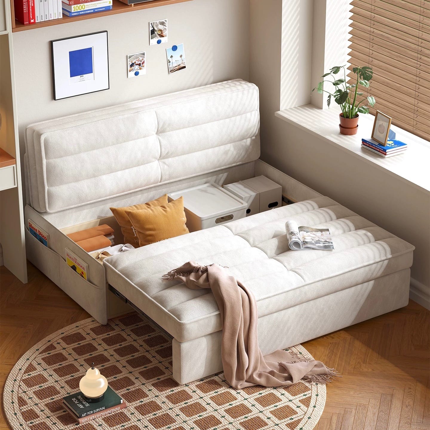 Home Atelier Terraz Scratch Resistant Storage Sofa Bed (Copy)