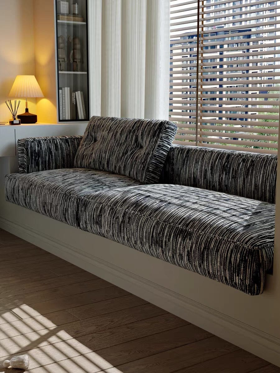 Home Atelier Textured Cotton Fabric / Customizable ( Request for Quote) Anton Customise Bay Window Sofa