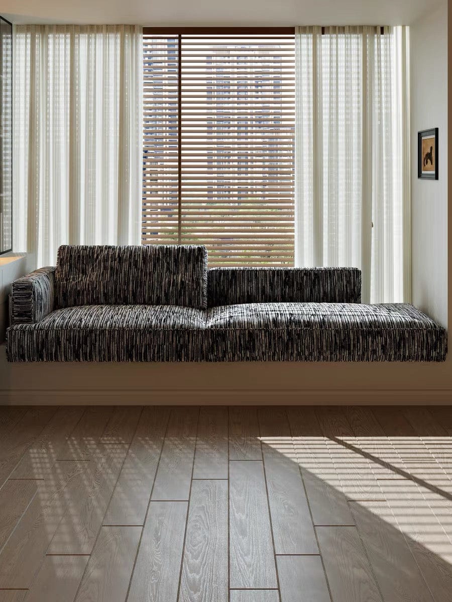 Home Atelier Textured Cotton Fabric / Customizable ( Request for Quote) Anton Customise Bay Window Sofa