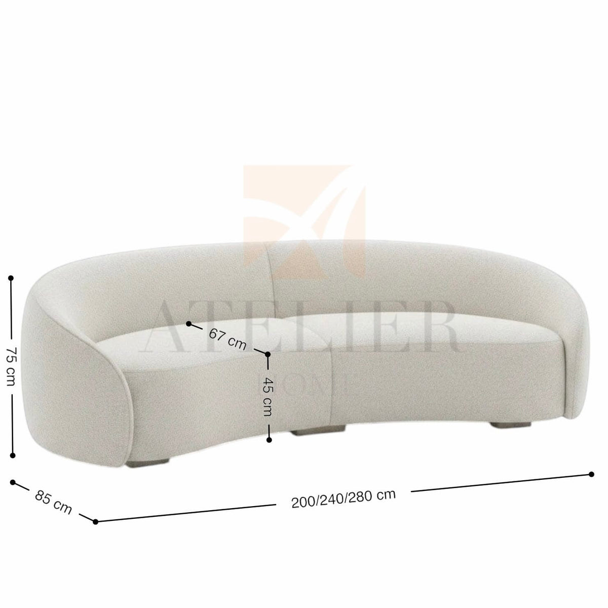 Home Atelier Thera Curve Sofa