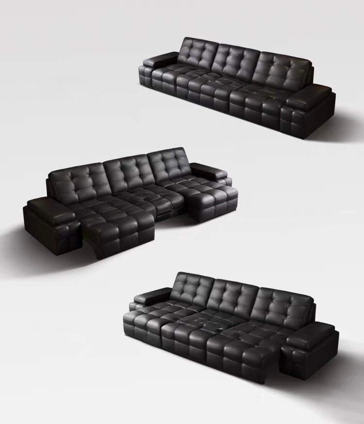 Home Atelier Thomson Scratch Resistant Electric Motorized Leather Sofa Bed (Copy)
