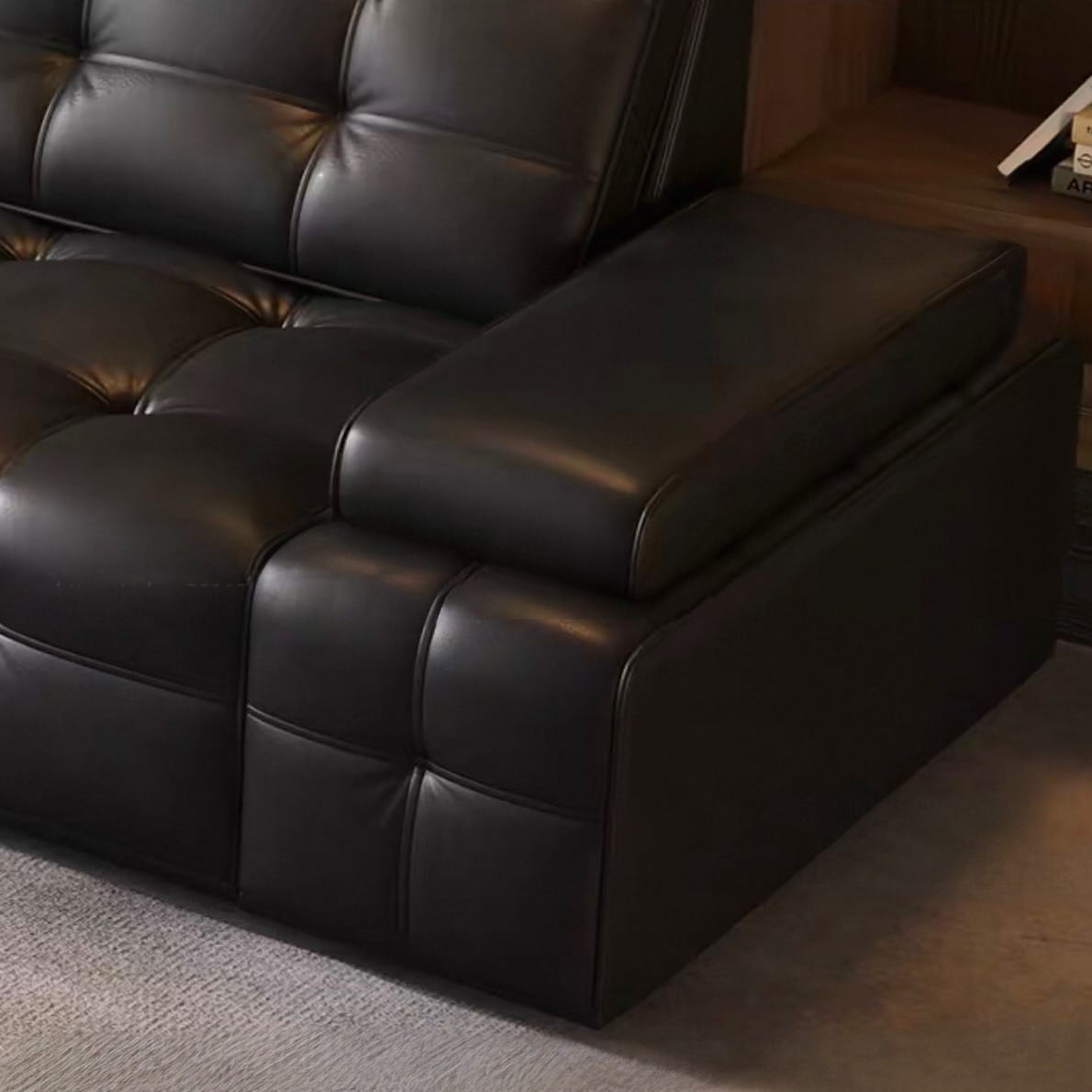 Home Atelier Thomson Scratch Resistant Electric Motorized Leather Sofa Bed (Copy)