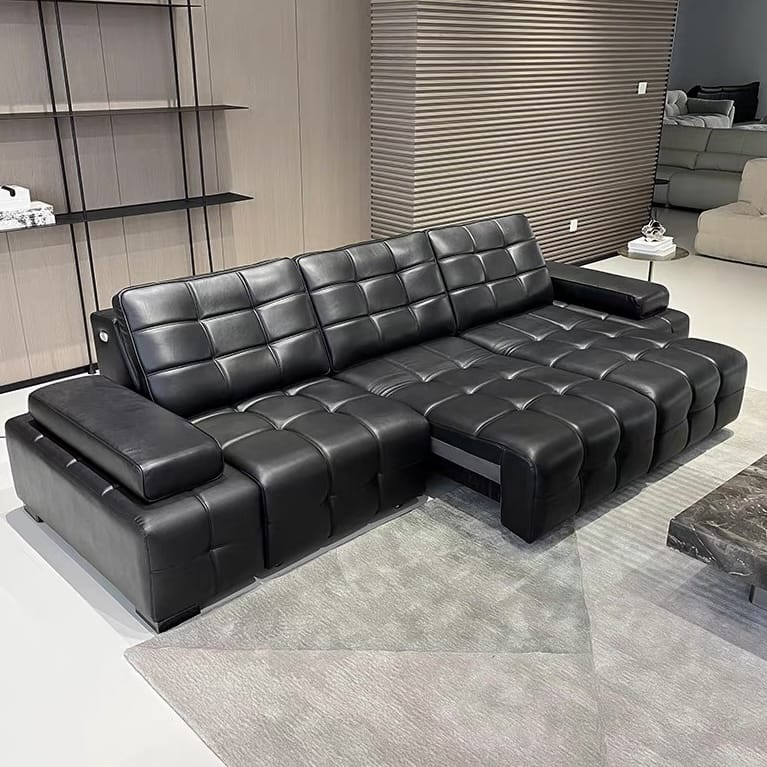 Home Atelier Thomson Scratch Resistant Electric Motorized Leather Sofa Bed (Copy)