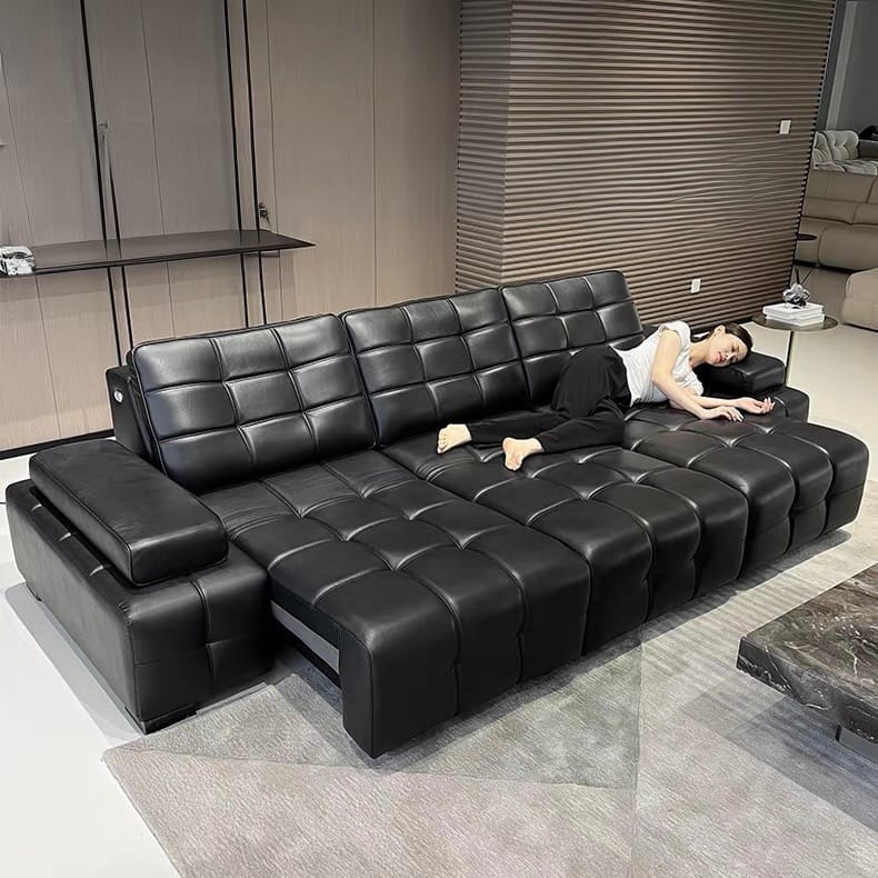 Home Atelier Thomson Scratch Resistant Electric Motorized Leather Sofa Bed (Copy)