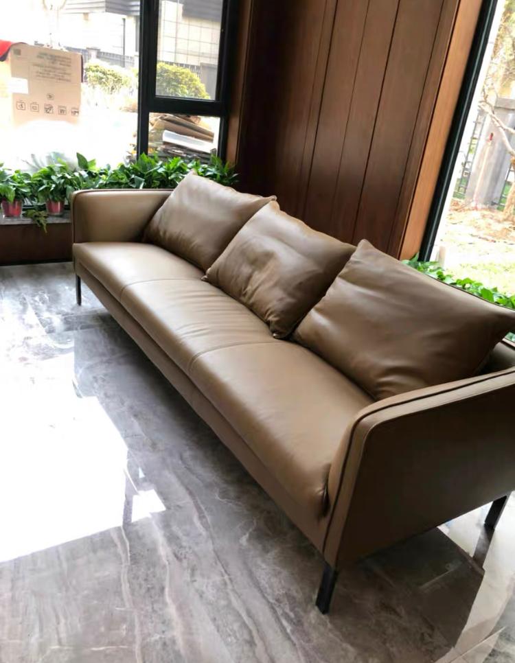 Home Atelier Timothy Genuine Leather Sofa