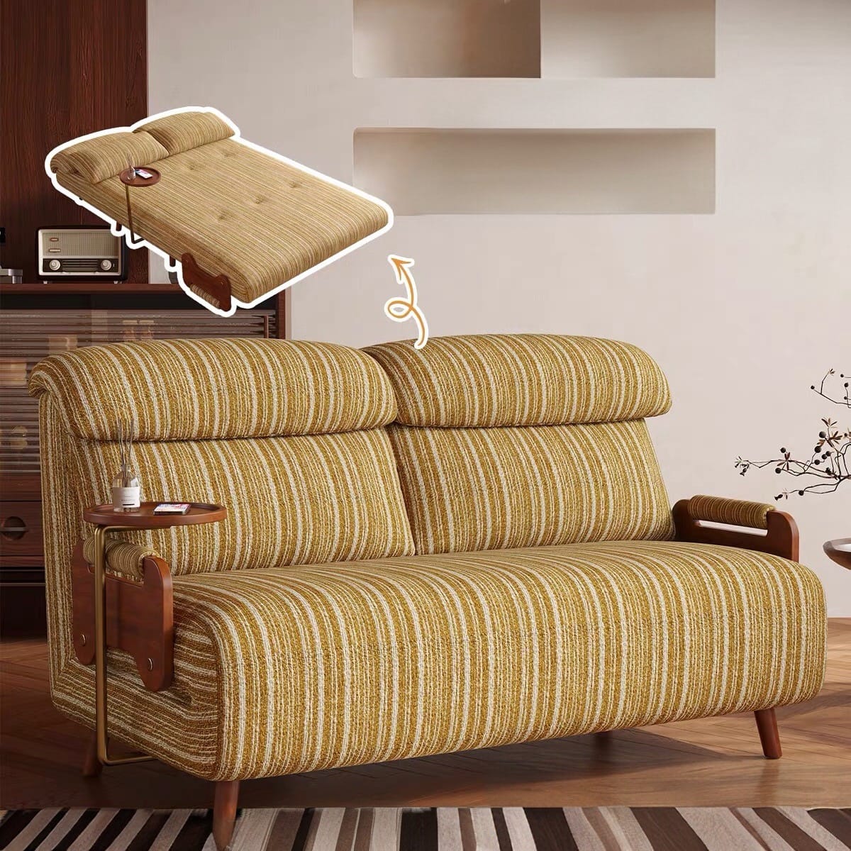 Home Atelier Todo Foldable Sofa Bed with Coffee Table
