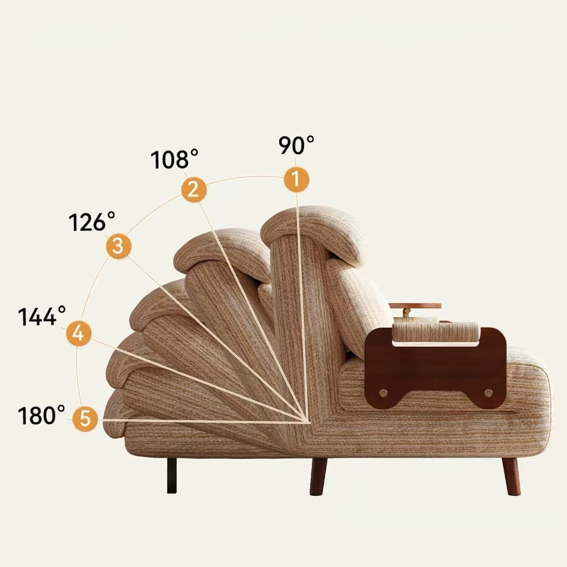 Home Atelier Todo Foldable Sofa Bed with Coffee Table