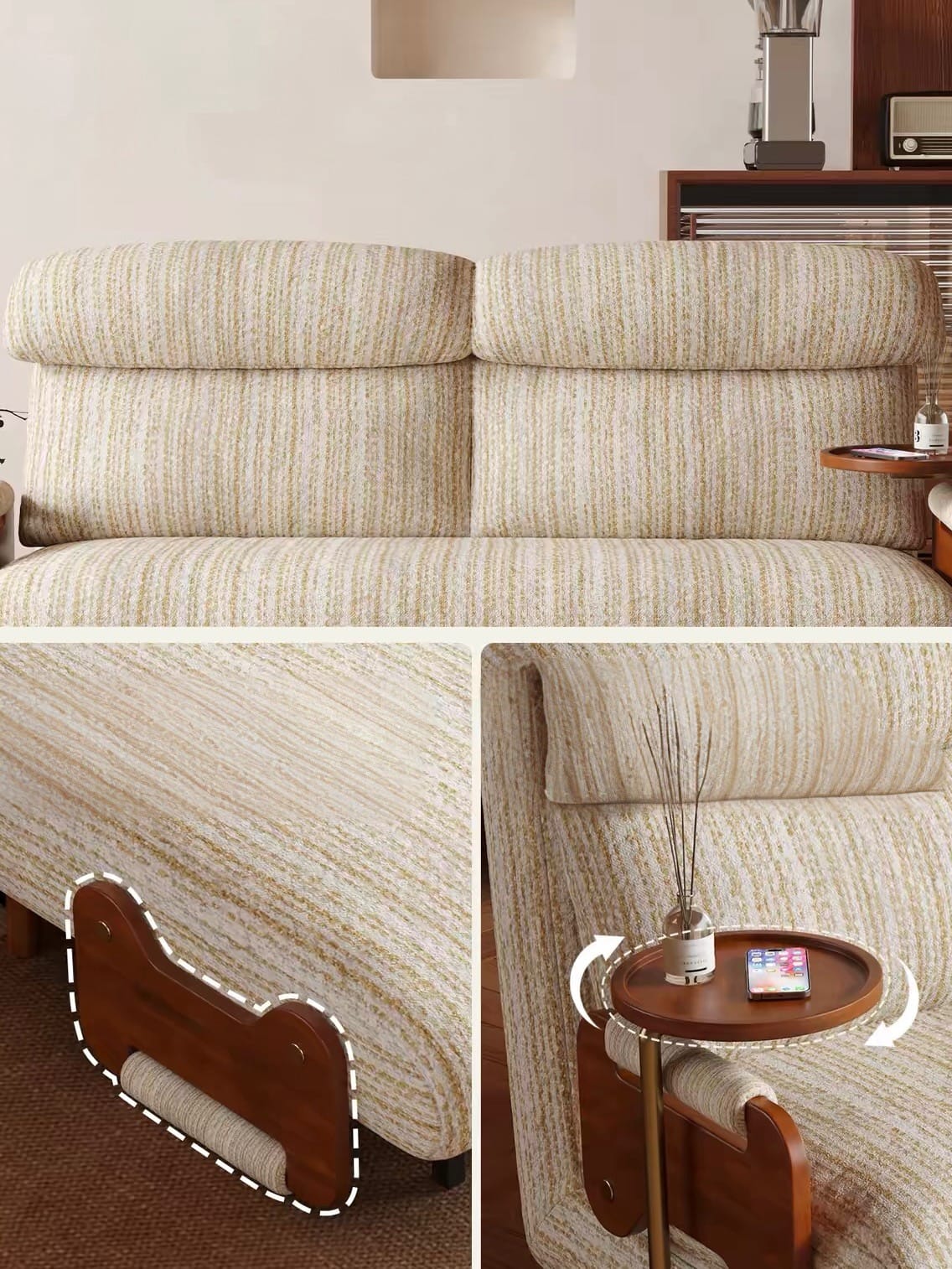 Home Atelier Todo Foldable Sofa Bed with Coffee Table