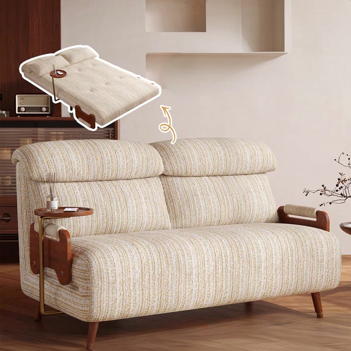 Home Atelier Todo Foldable Sofa Bed with Coffee Table