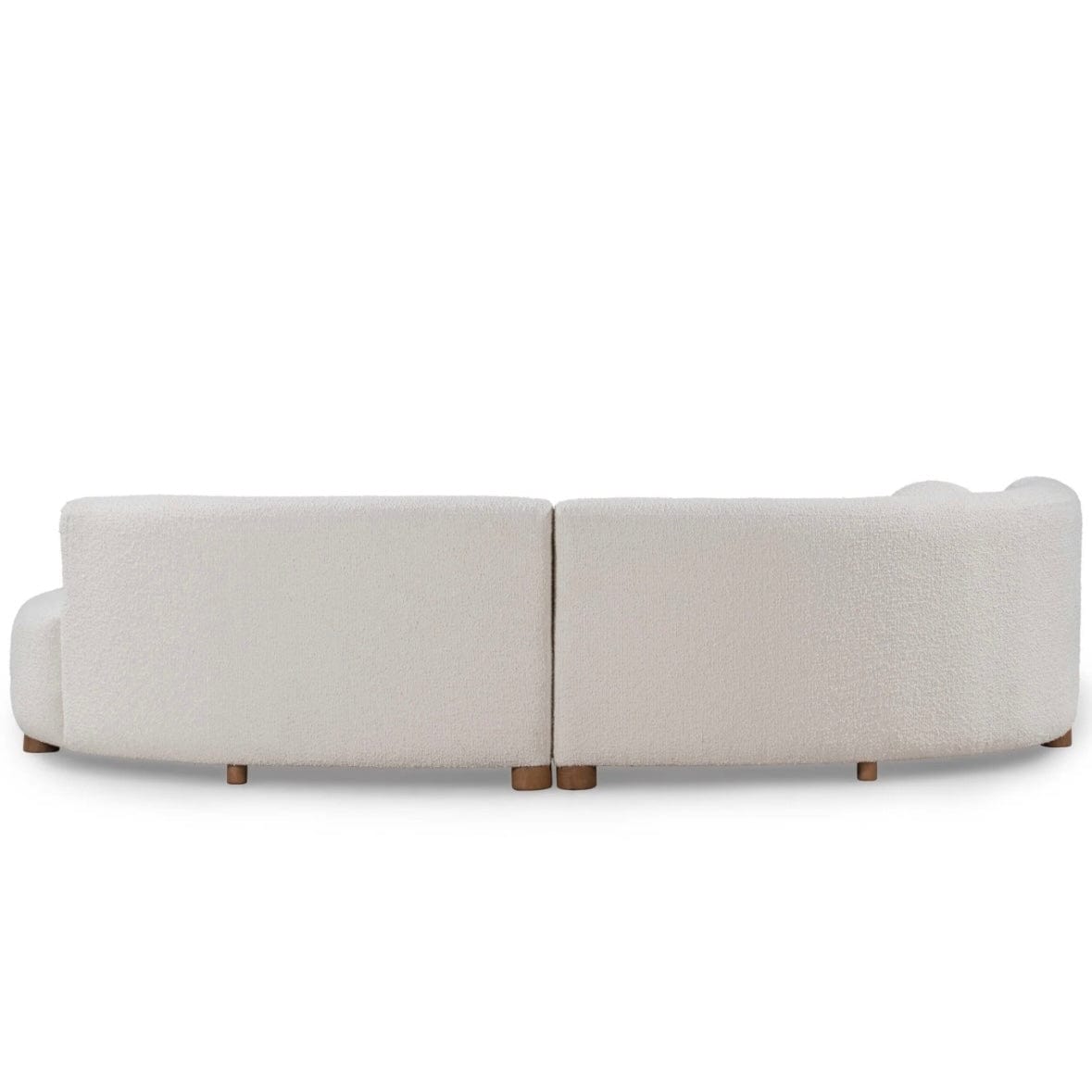 Home Atelier Toma Sectional Boucle Curve Sofa