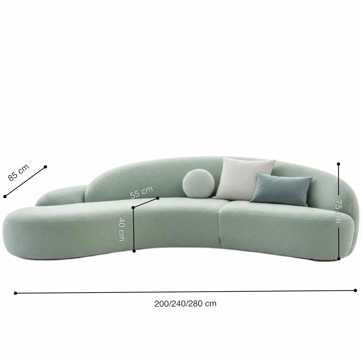 Home Atelier Trevin Scratch Resistant Curve Sofa (Copy 17)