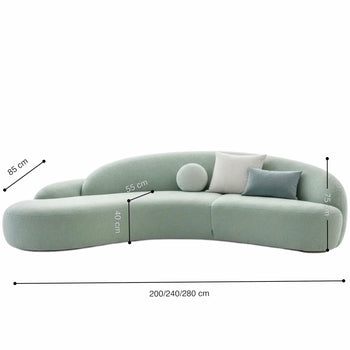 Home Atelier Trevin Scratch Resistant Curve Sofa (Copy 17)