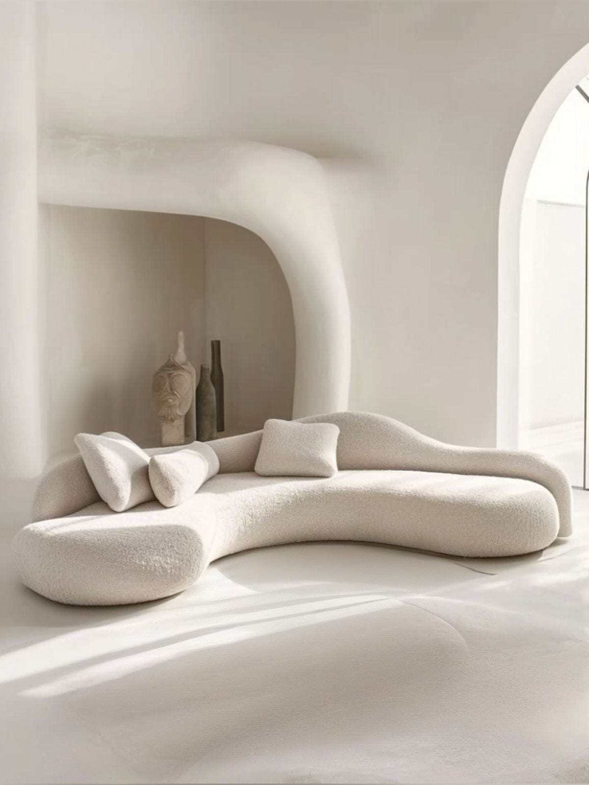 Home Atelier Trilium Performance Boucle Curve Sofa