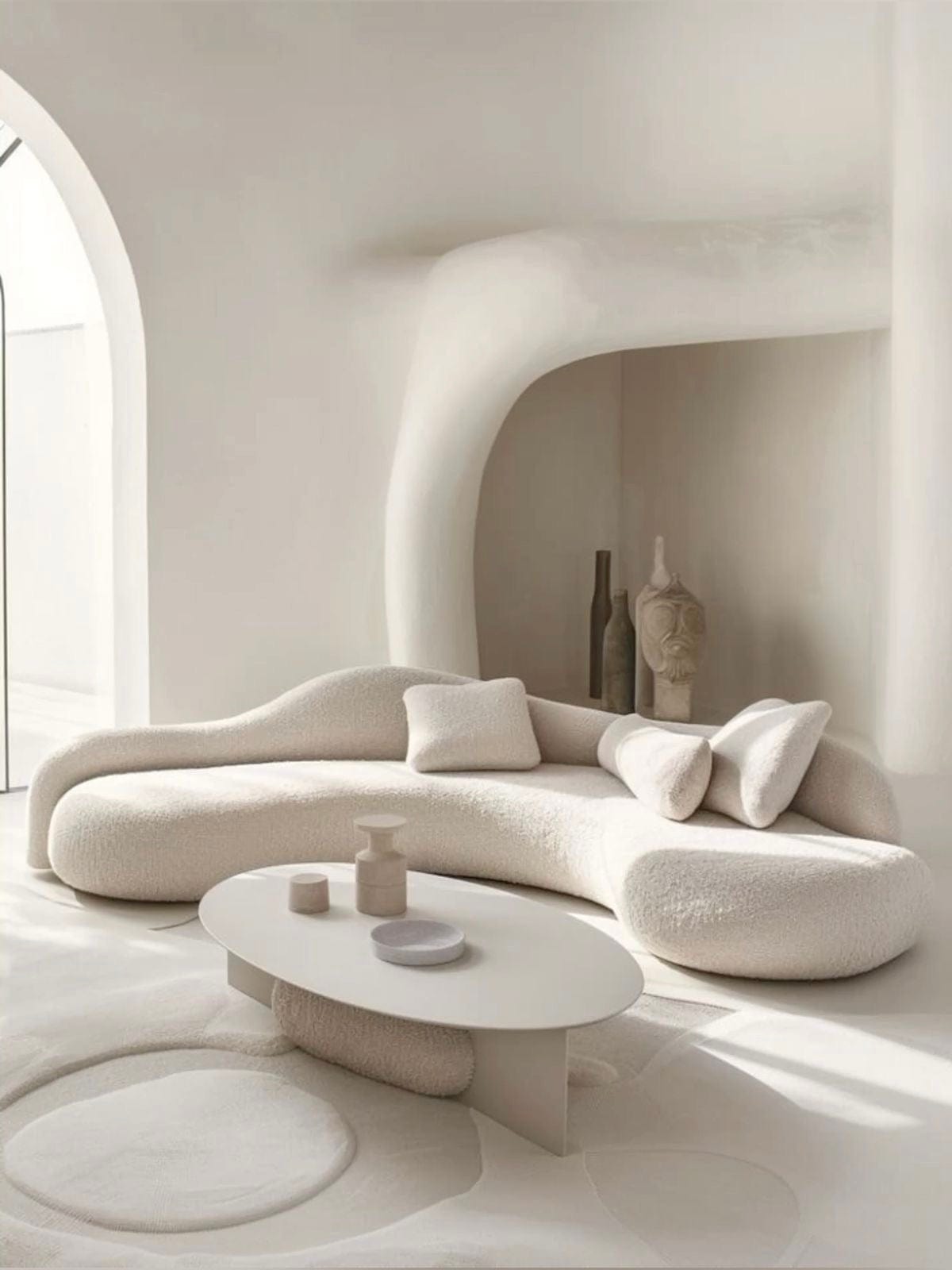 Home Atelier Trilium Performance Boucle Curve Sofa