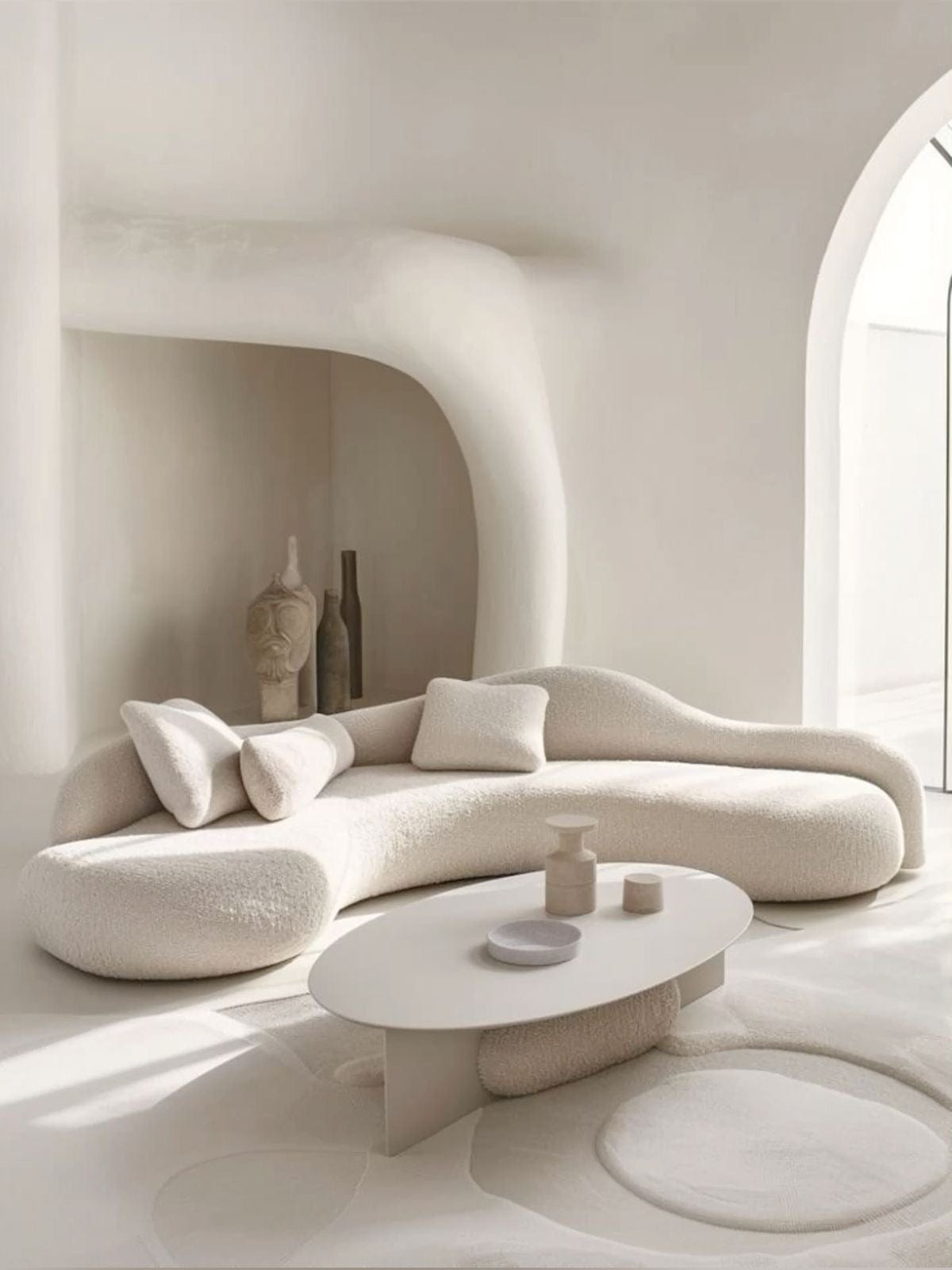 Home Atelier Trilium Performance Boucle Curve Sofa