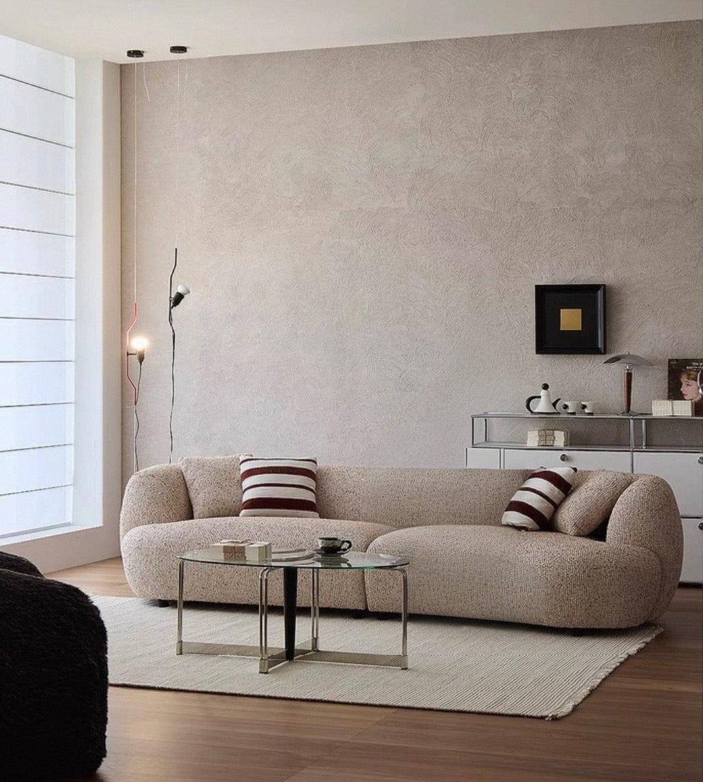 Home Atelier Tusca Performance Boucle Sectional Curve Sofa