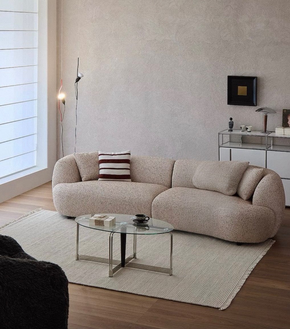 Home Atelier Tusca Performance Boucle Sectional Curve Sofa