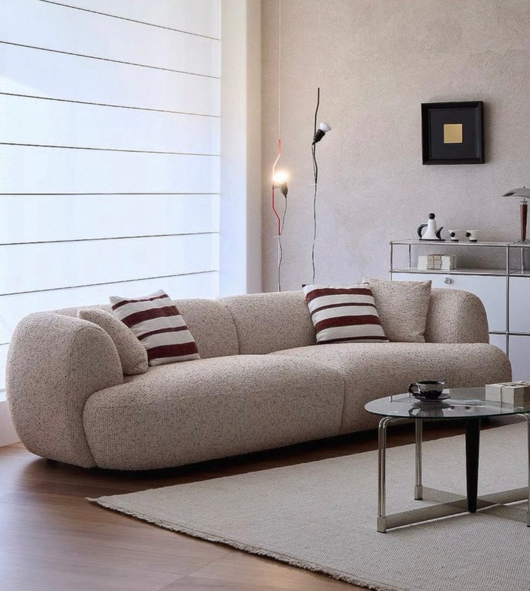 Home Atelier Tusca Performance Boucle Sectional Curve Sofa