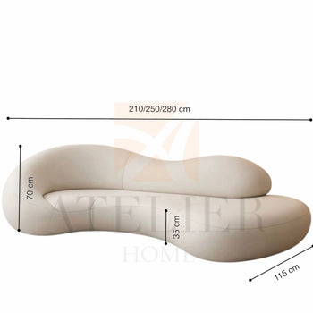 Home Atelier Venico Performance Boucle Curve Sofa (Copy)
