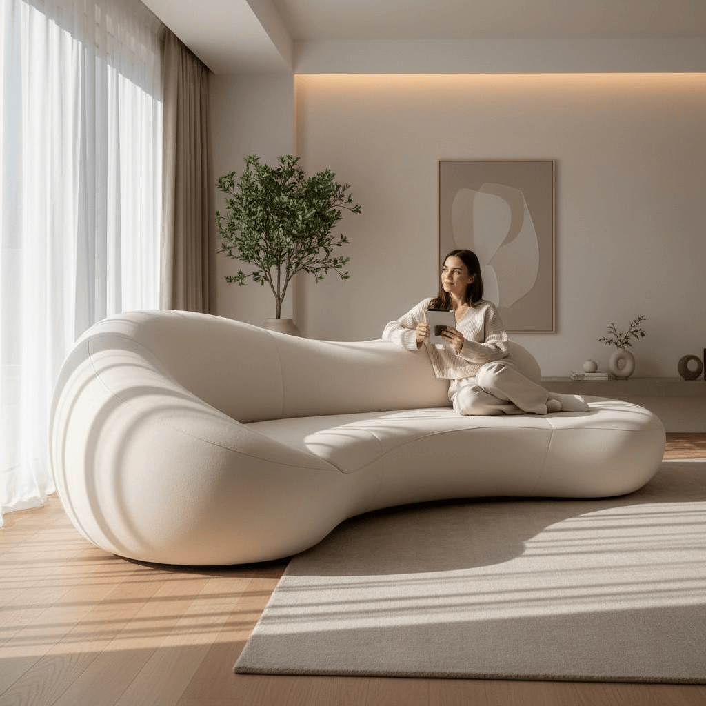 Home Atelier Venico Performance Boucle Curve Sofa (Copy)