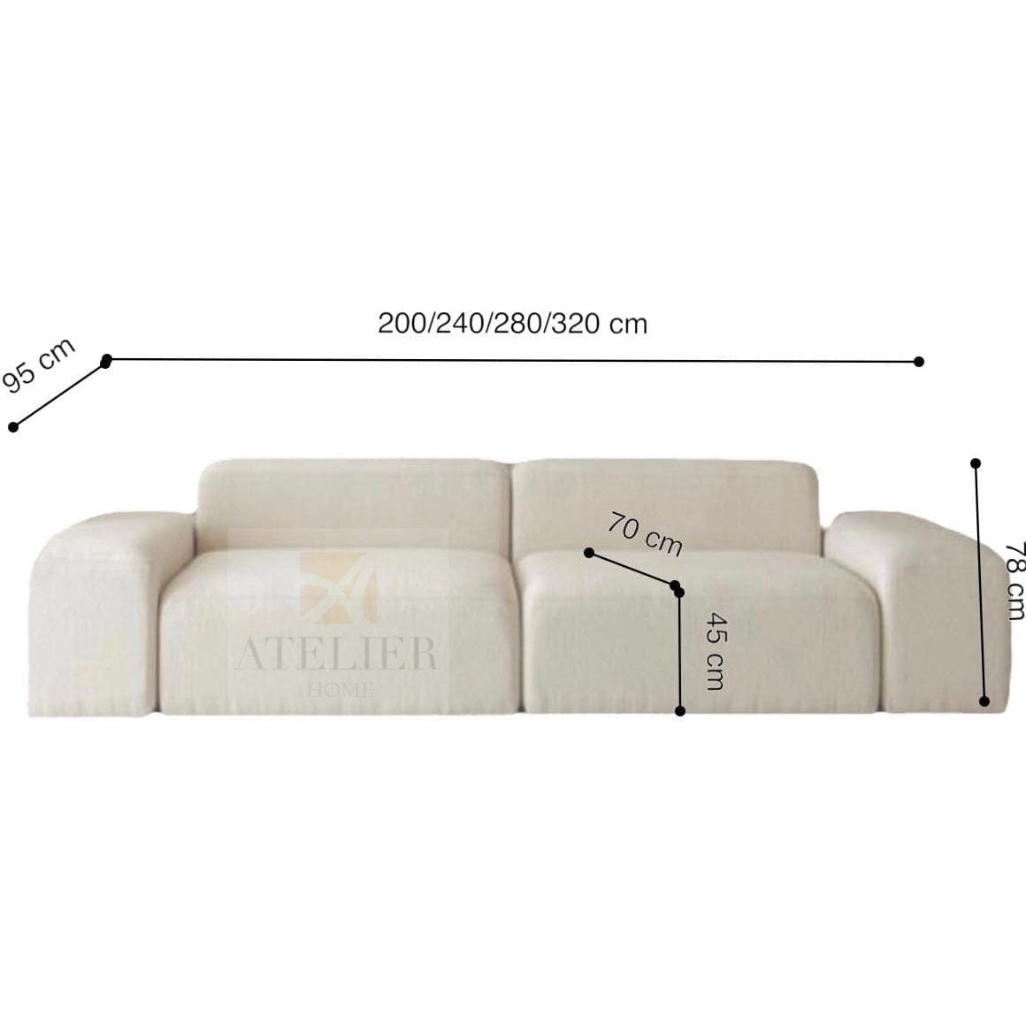 Home Atelier Vera Performance Boucle Sofa
