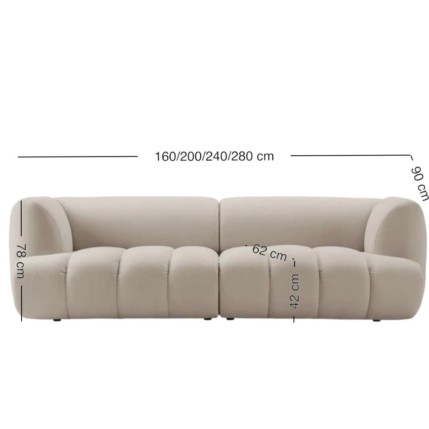 Home Atelier Vermont Curve Sofa