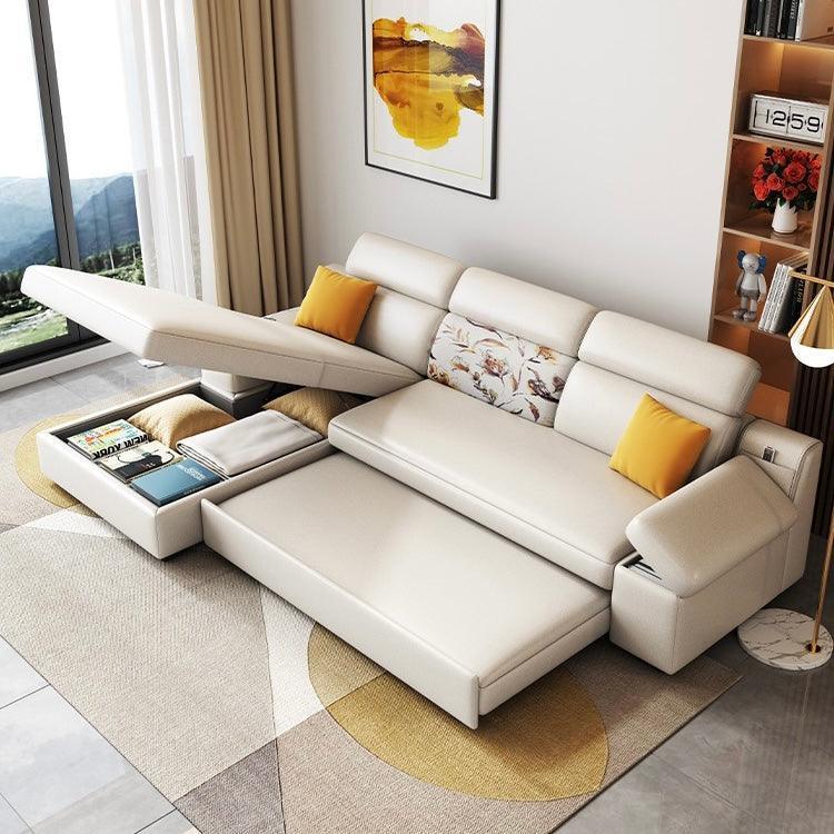 Bell Sectional L Shape Storage Sofa Bed