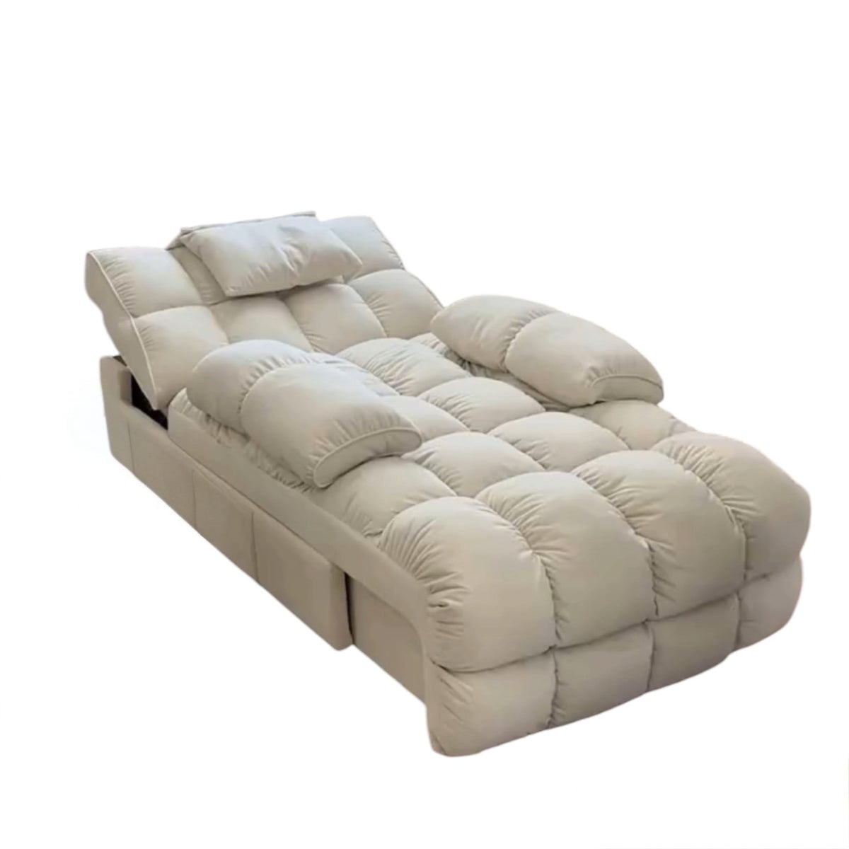 Home Atelier Water/Stain Repellent and Scratch Resistant Suede Fabric / L200 x W100 x H90cm Tango Scratch Resistant Electric Recliner Lounge Sofa