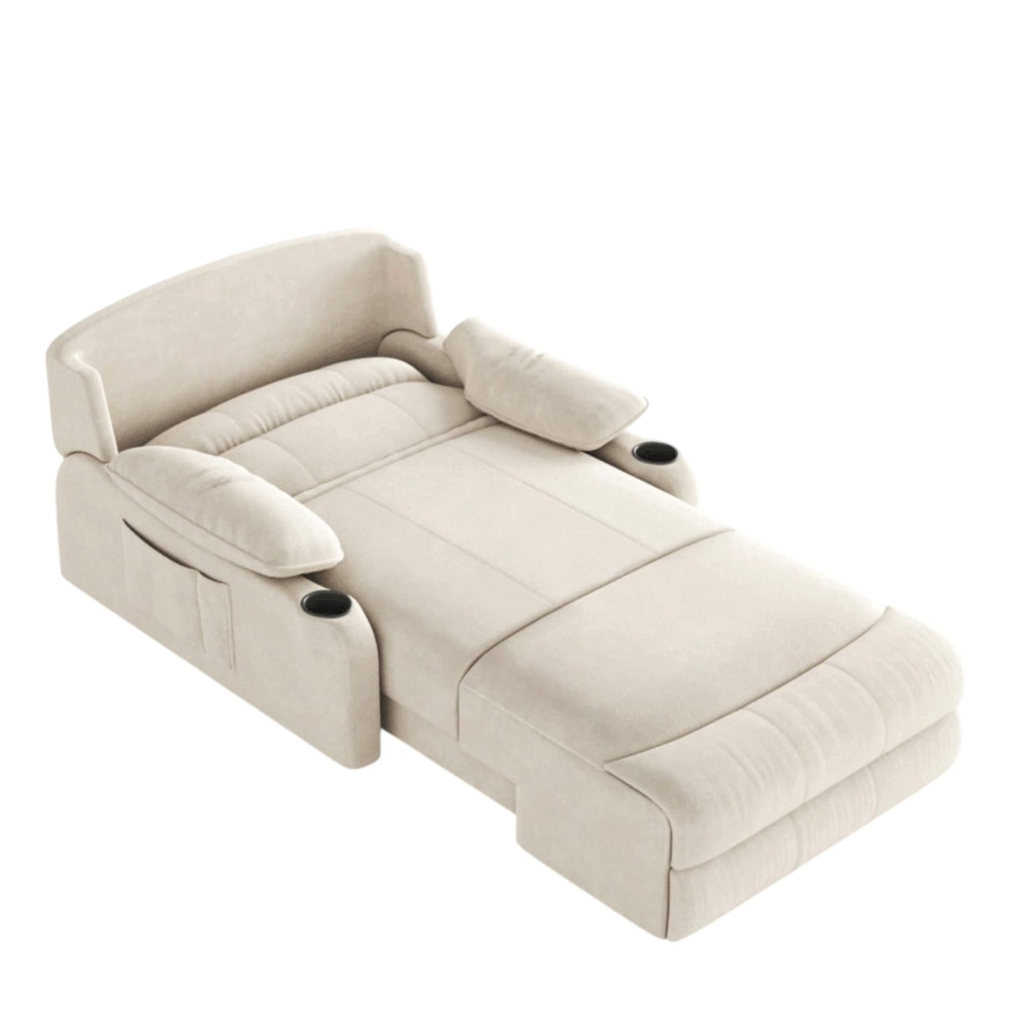 Home Atelier Water/Stain Repellent and Scratch Resistant Suede Fabric / L210 x W110 x H100 cm Isabella Scratch Resistant Electric Recliner Lounge Sofa (Copy)
