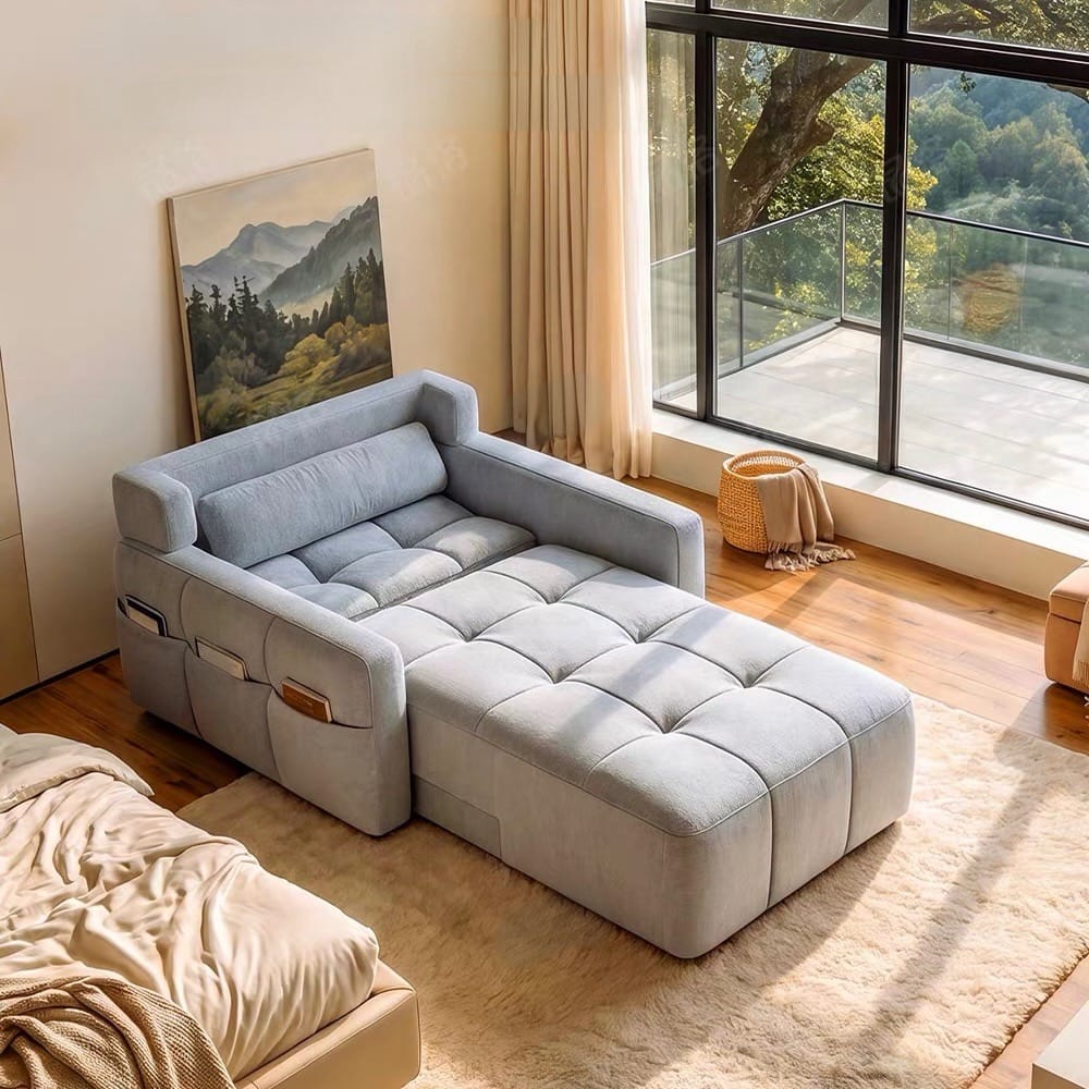 Home Atelier Water/Stain Repellent and Scratch Resistant Suede Fabric / L210 x W110 x H100 cm Raven Scratch Resistant Electric Recliner Lounge Sofa (Copy)
