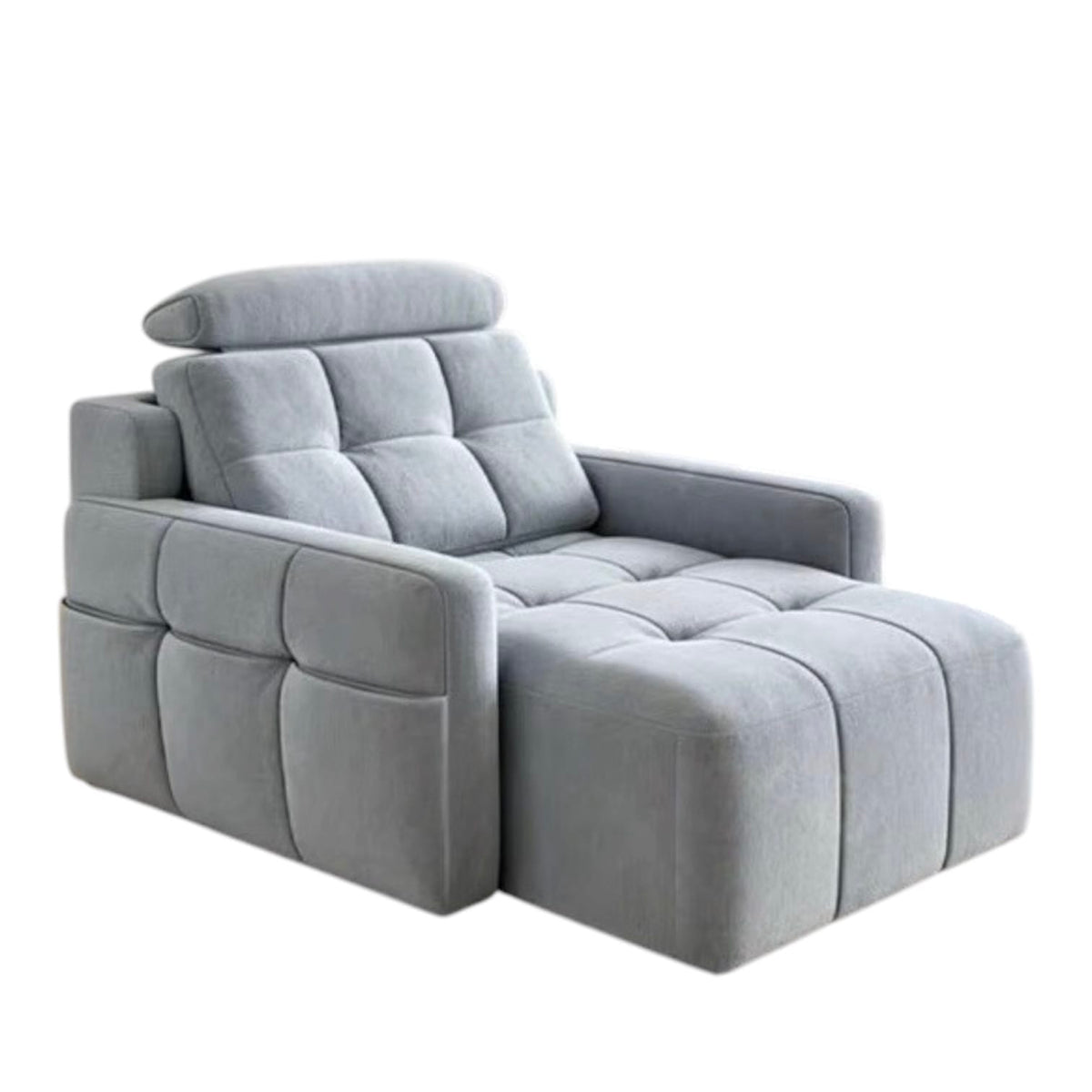 Home Atelier Water/Stain Repellent and Scratch Resistant Suede Fabric / L210 x W110 x H100 cm Raven Scratch Resistant Electric Recliner Lounge Sofa (Copy)