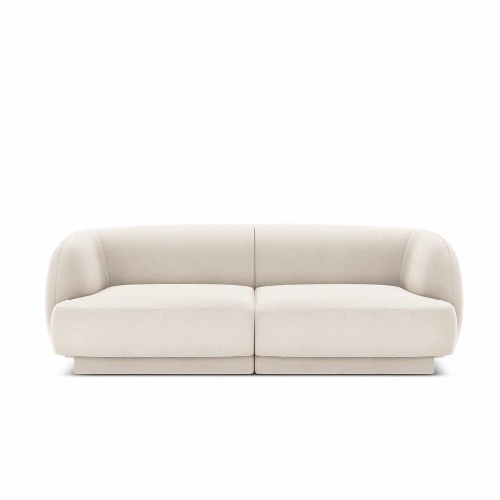 Home Atelier Water/Stain Repellent and Scratch Resistant Suede Fabric / Length 160cm non L-shape / Cream Roselle Scratch Resistant Sectional Sofa