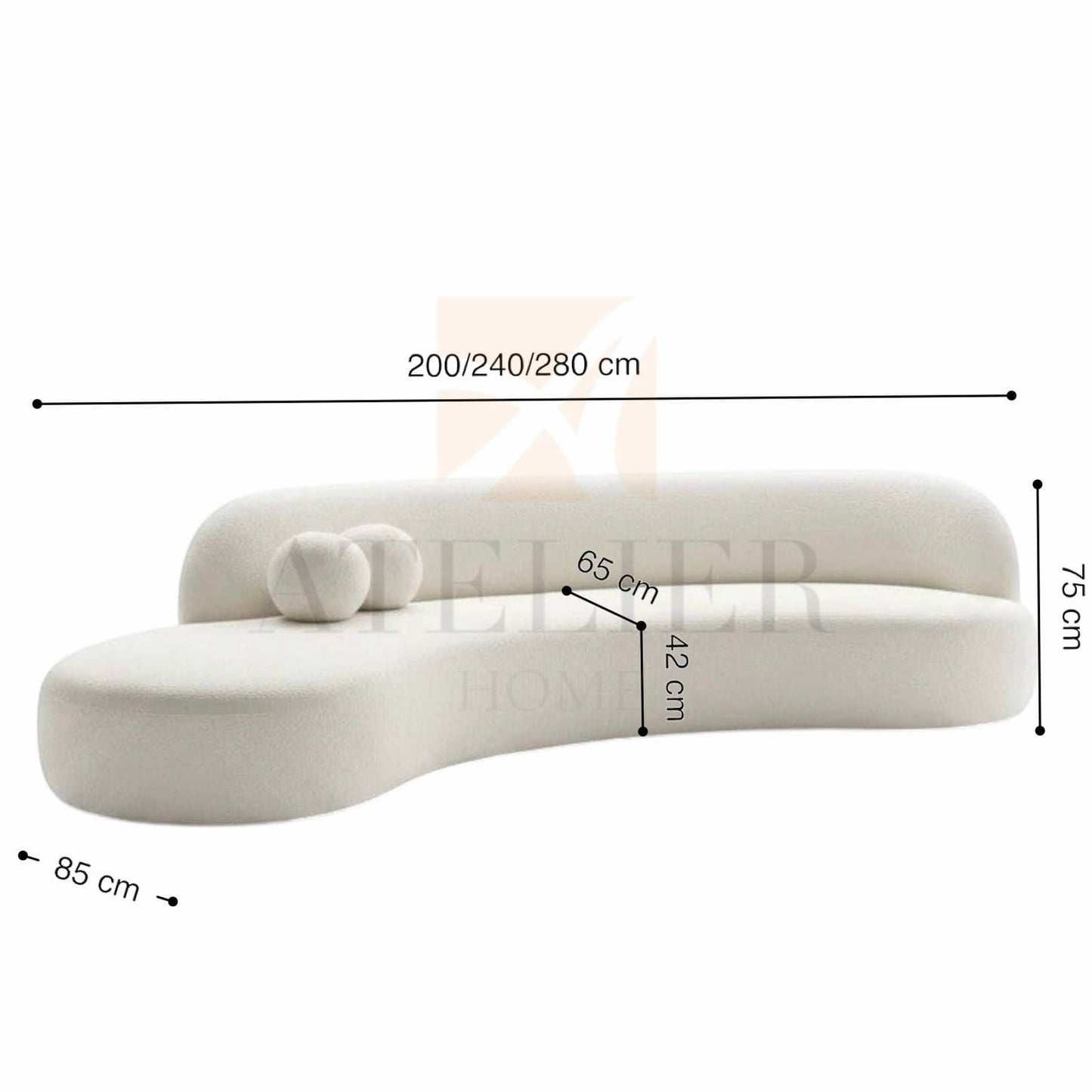 Home Atelier Weston Curve Sofa