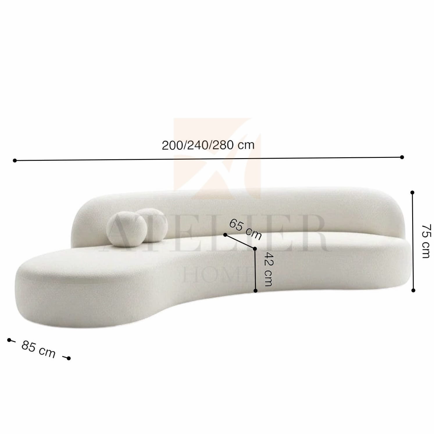 Home Atelier Weston Curve Sofa