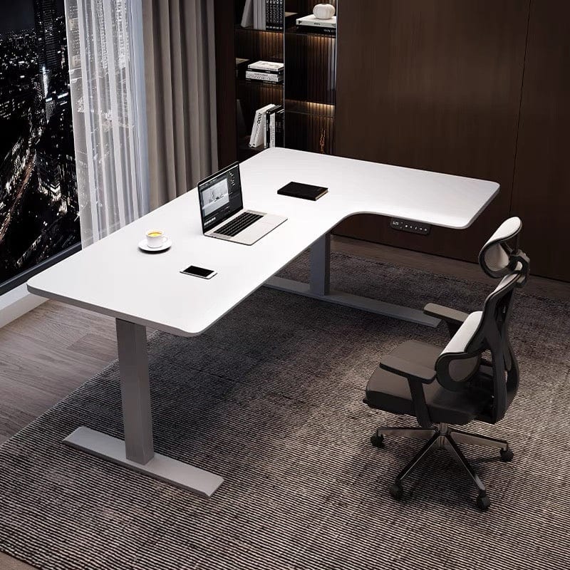 Home Atelier White Laminated Extendable Table Top Tuscani Extendable Study Table