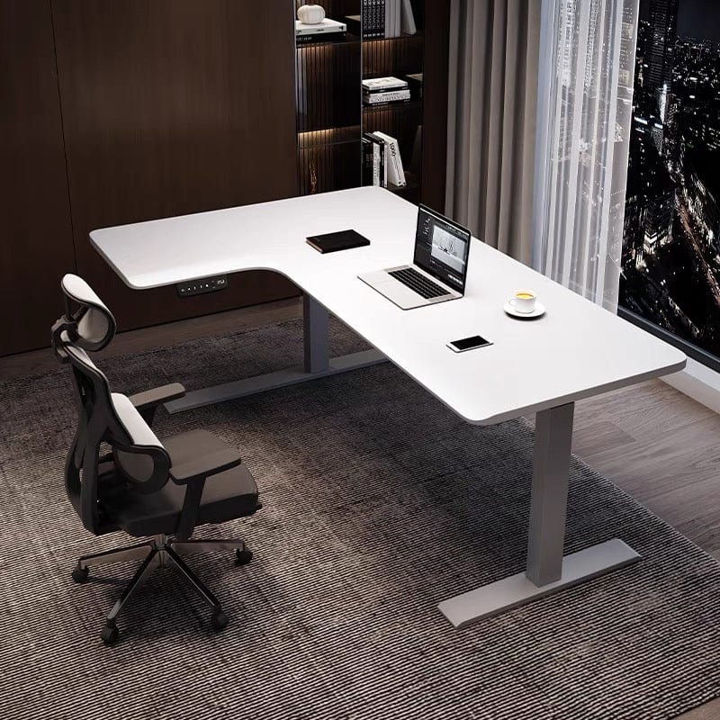 Home Atelier White Laminated Extendable Table Top Tuscani Extendable Study Table