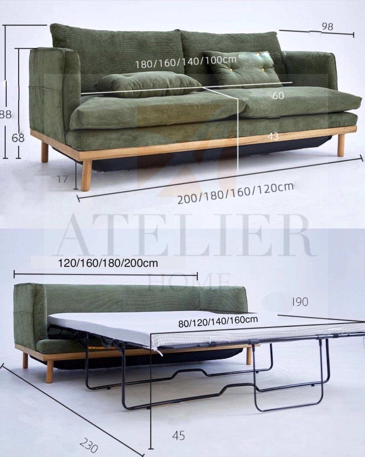 Home Atelier William Sofa Bed