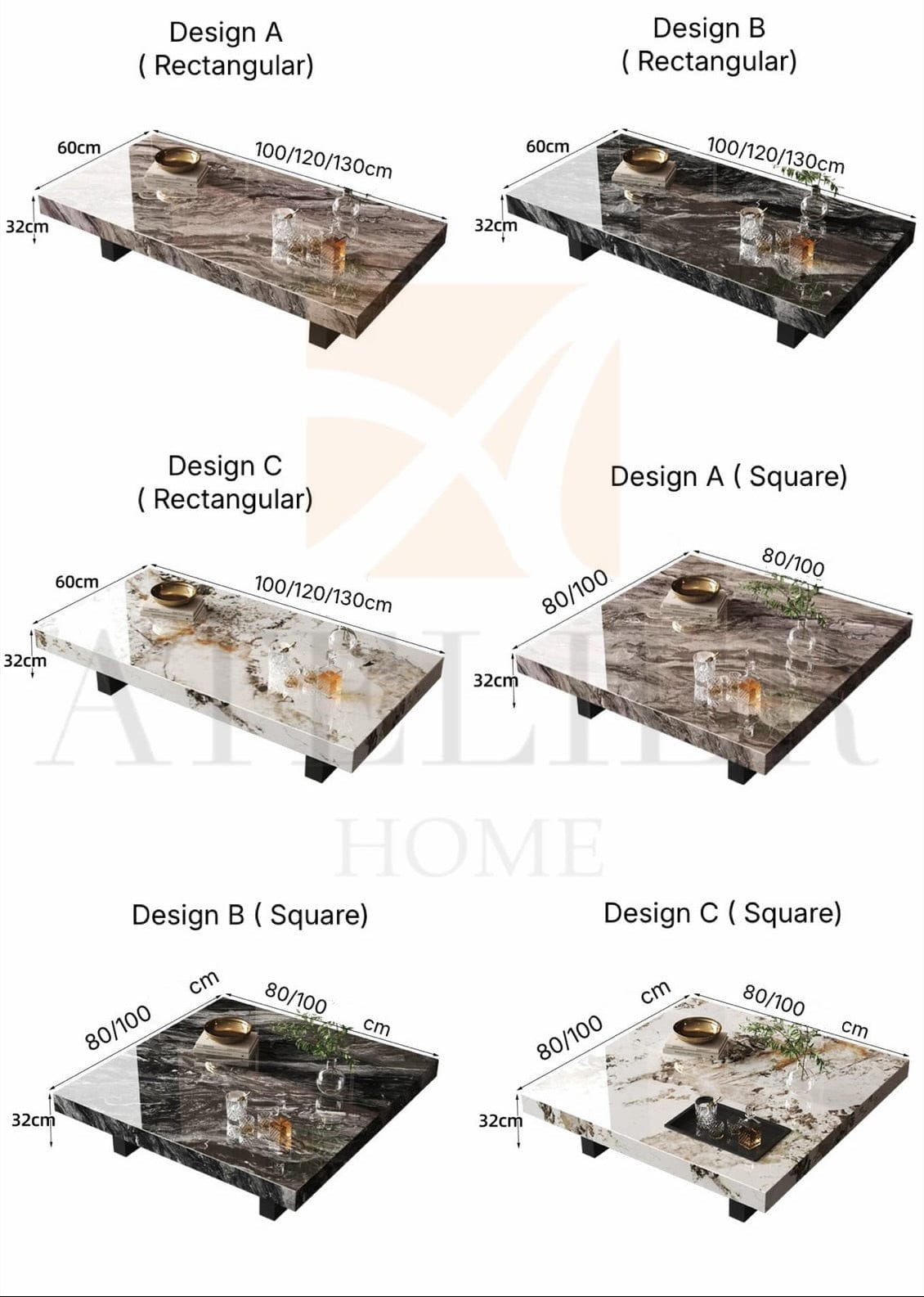Home Atelier Wilmeria Sintered Stone Coffee Table