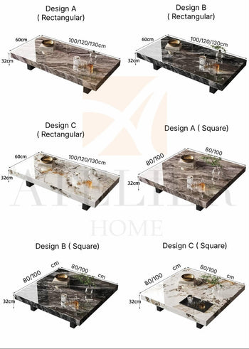 Home Atelier Wilmeria Sintered Stone Coffee Table