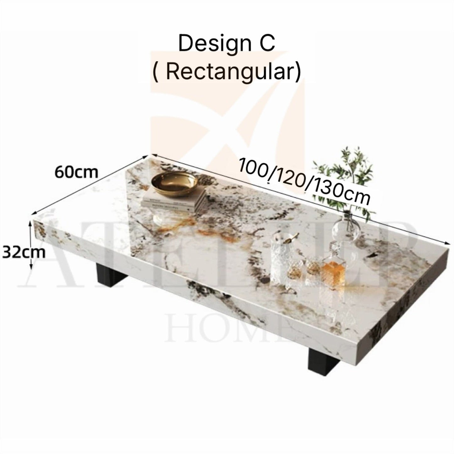 Home Atelier Wilmeria Sintered Stone Coffee Table