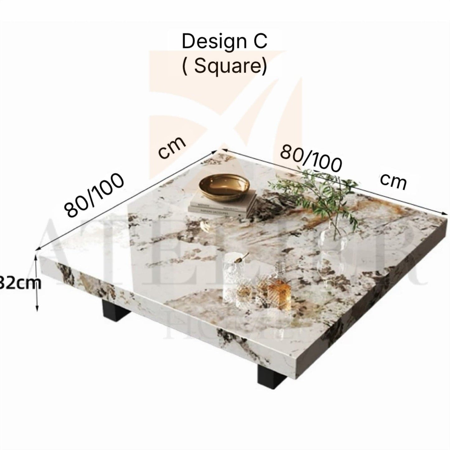Home Atelier Wilmeria Sintered Stone Coffee Table