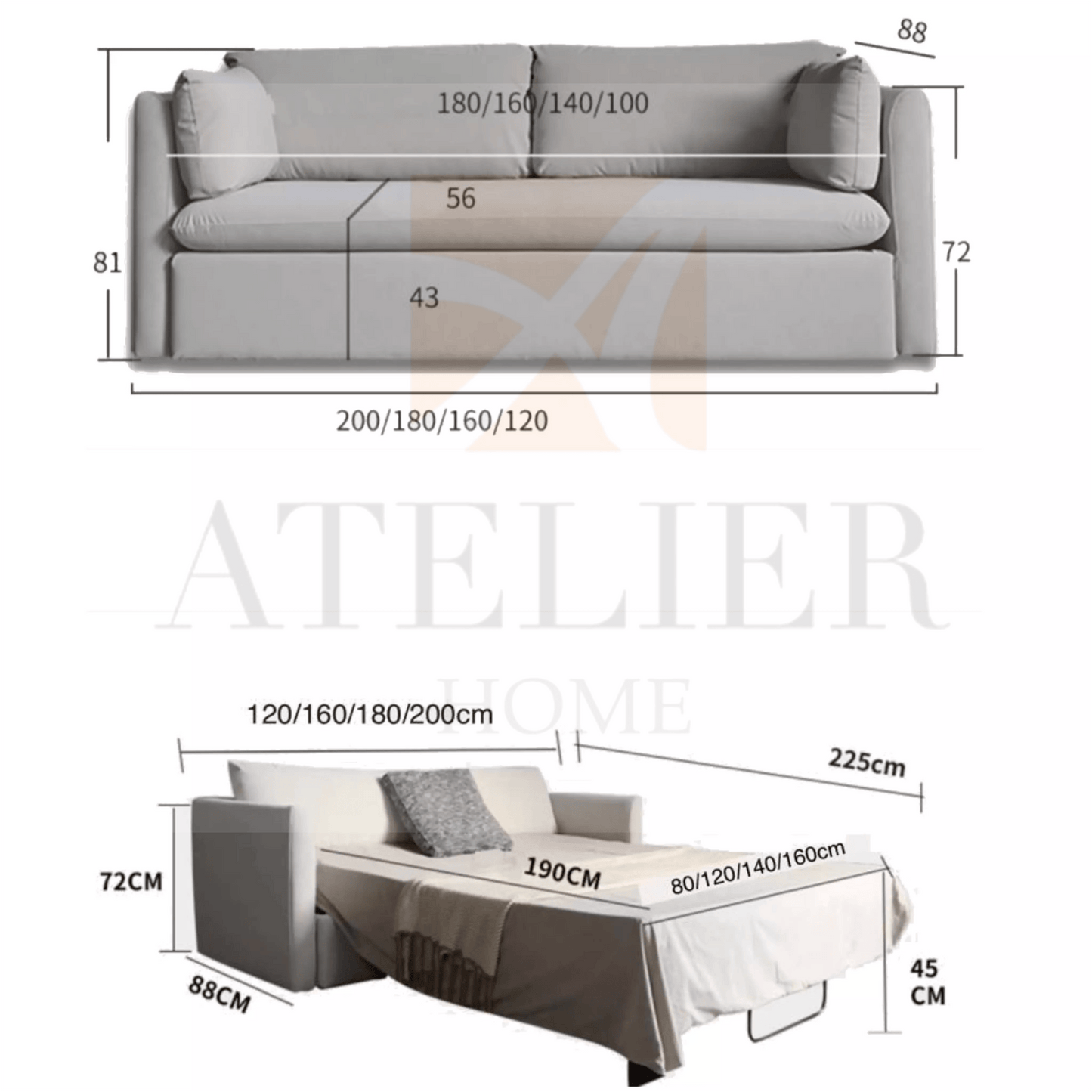 Home Atelier Windsor Sofa Bed