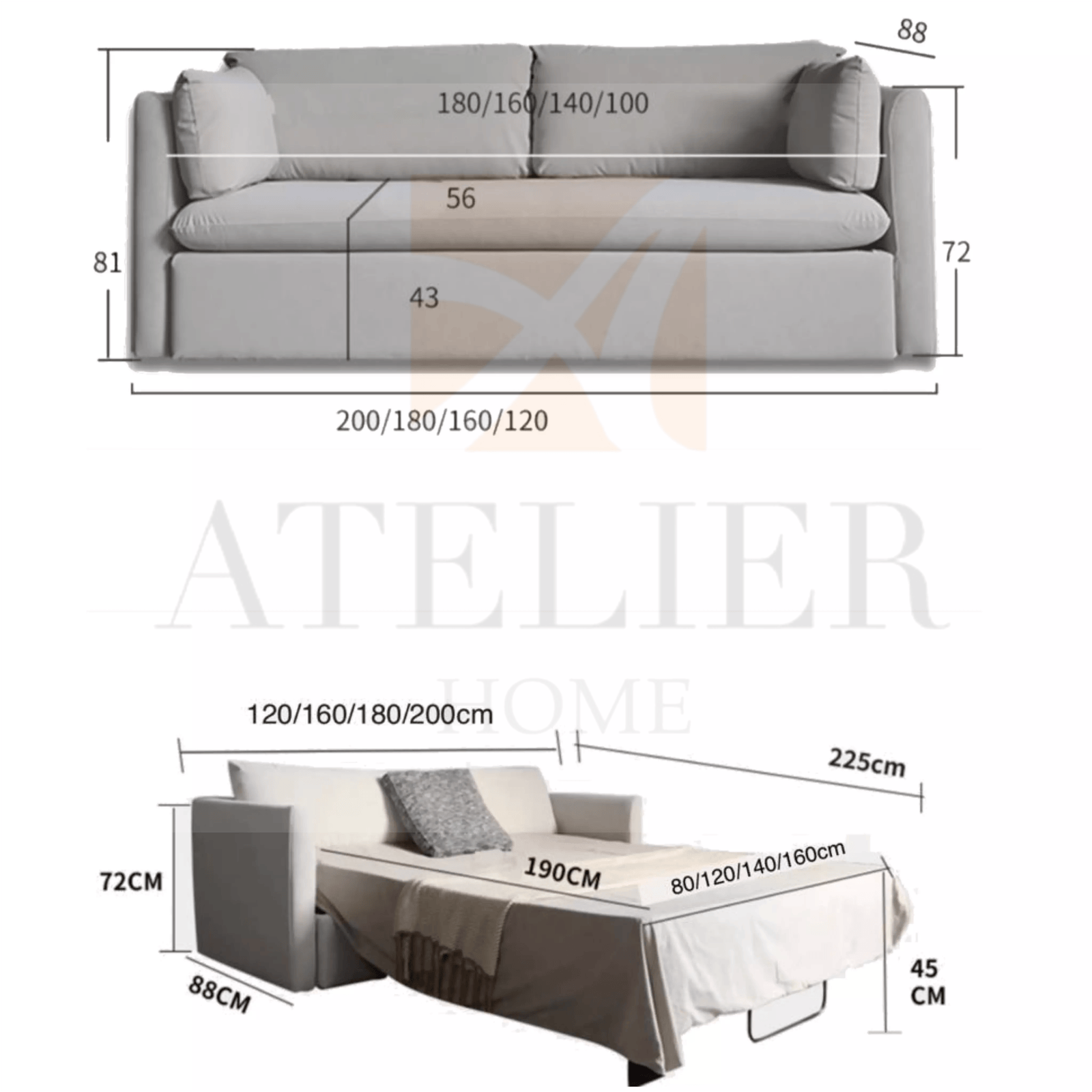 Home Atelier Windsor Sofa Bed