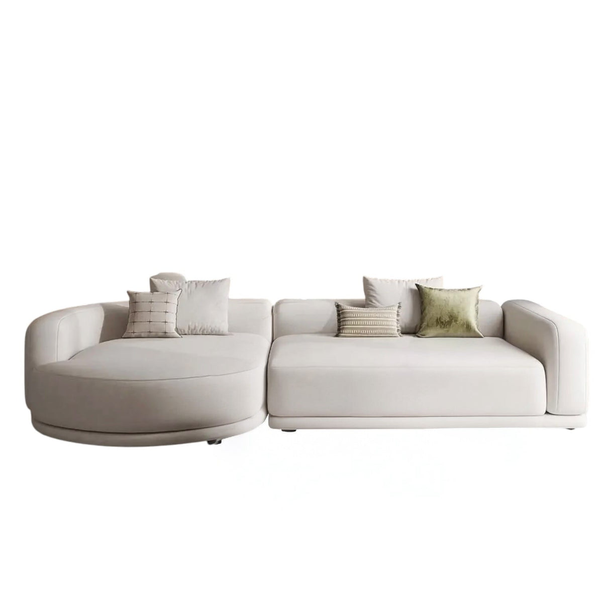 Home Atelier Wiston Designer Sectional Round Chaise Sofa (Copy)