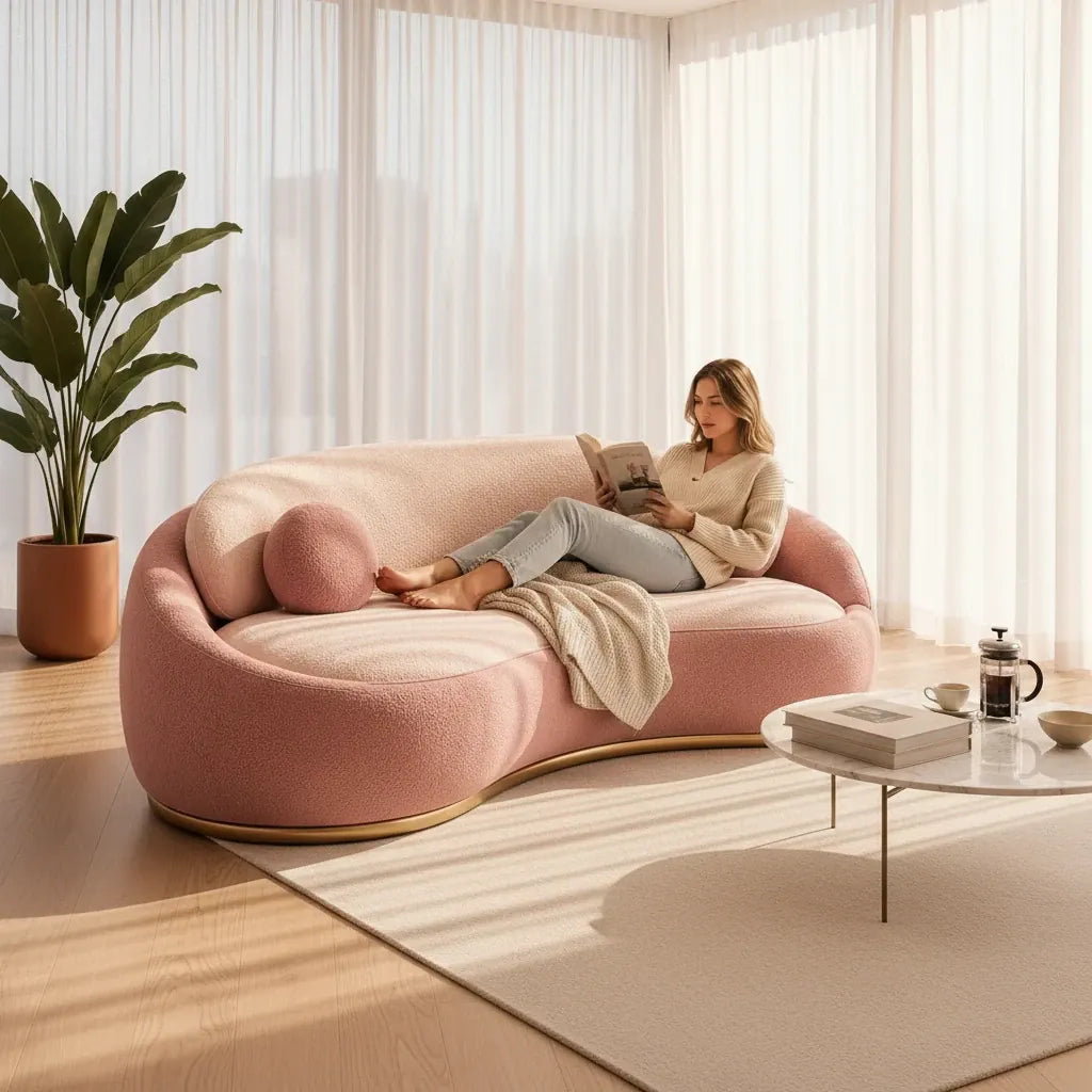 Home Atelier Xenis Scratch Resistant Curve Sofa (Copy 2)